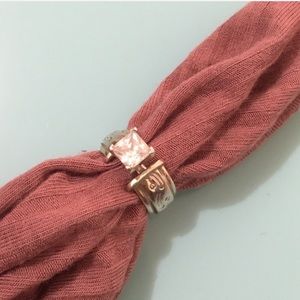 14k White Gold Princess Cut Wedding Ring